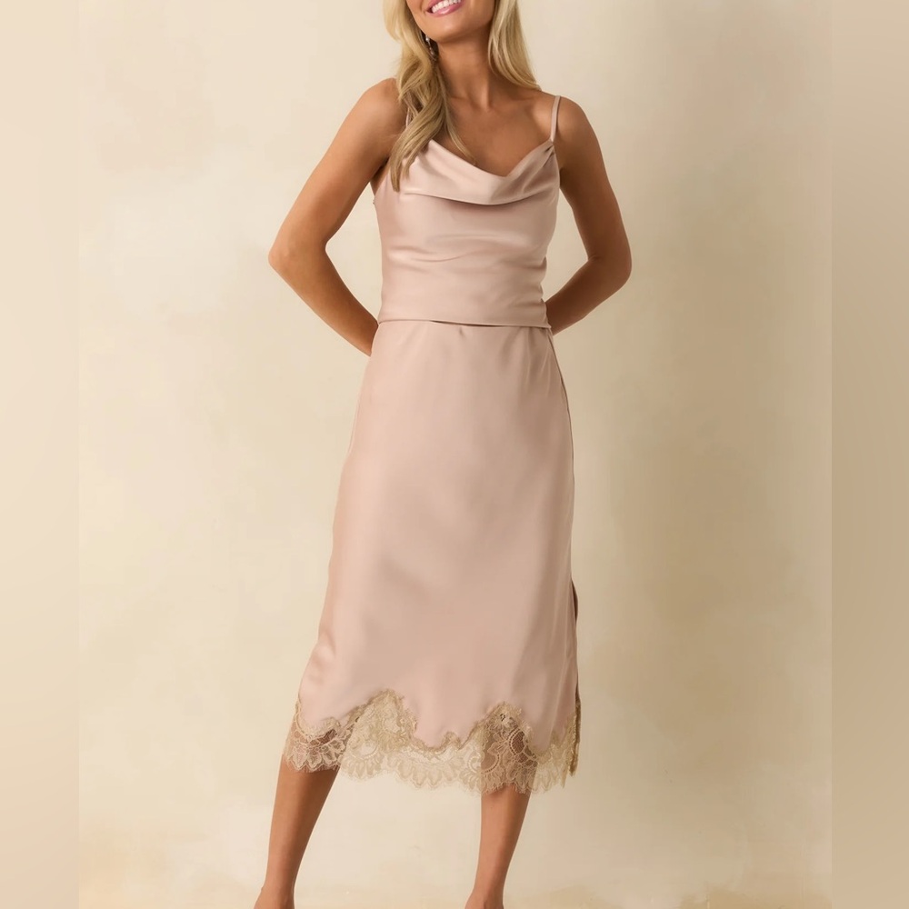 Dress Forum Soft Pink Cowl Neck Top - Picture 3 of 12